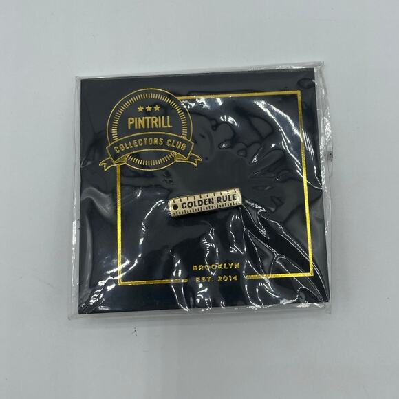 NWT Pintrill Collectors Club "Golden Rule" Pin - Picture 1 of 2